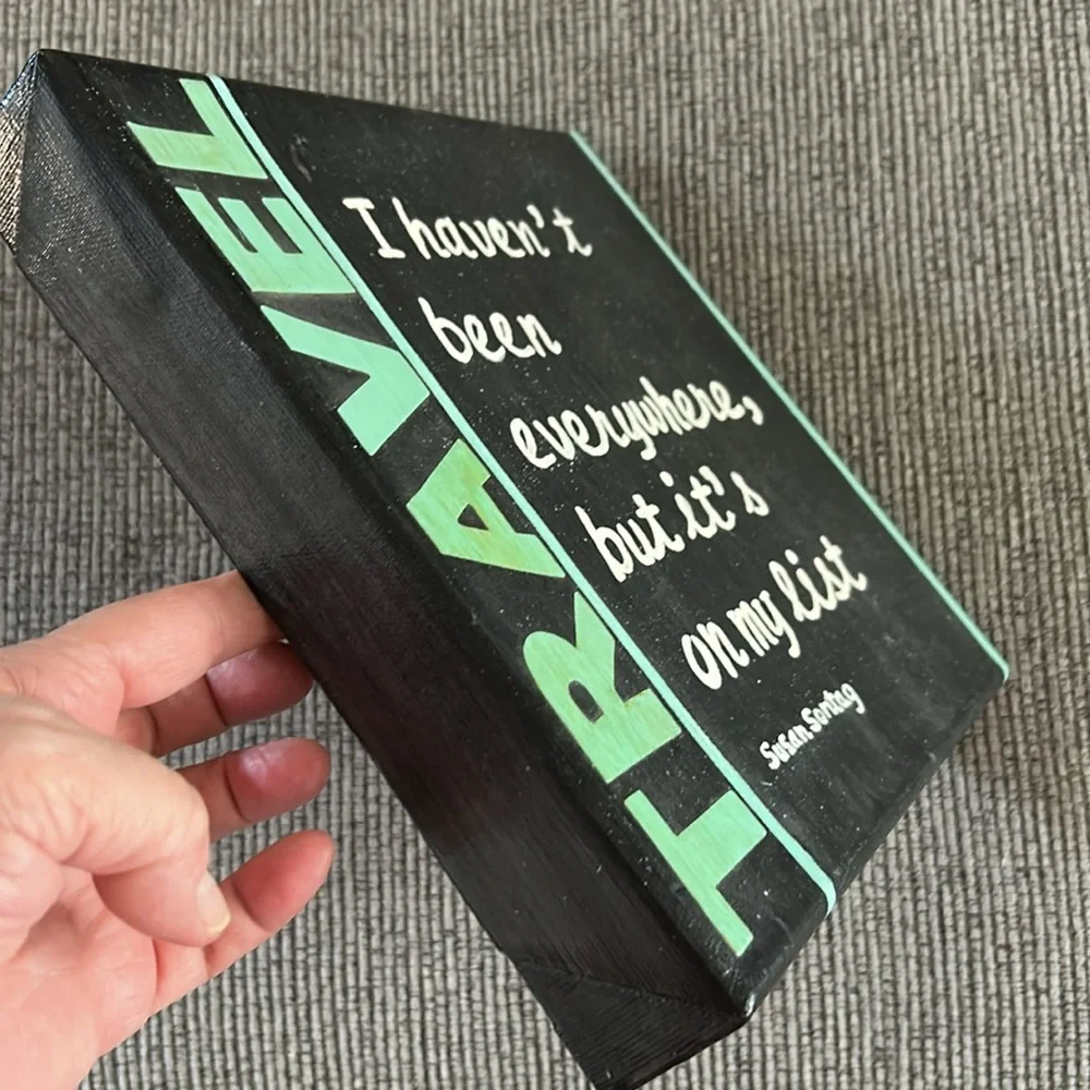 Travel Art I haven’t been everywhere, but it’s on my list wall decor canvas wrap
